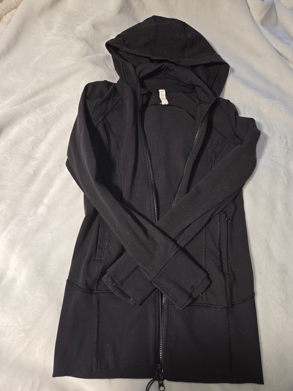 lululemon athletica Black Full-Zip Hooded Jacket
